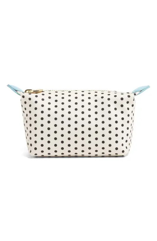 Stoney Clover Lane Nylon Dot Print Pouchette in Small Dot Black Base at Nordstrom | Nordstrom