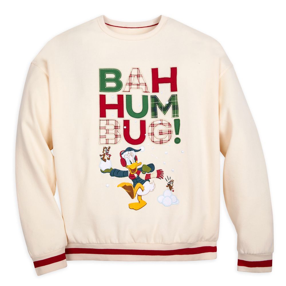 Donald Duck, Chip 'n Dale Holiday Pullover Sweatshirt for Adults | Disney Store