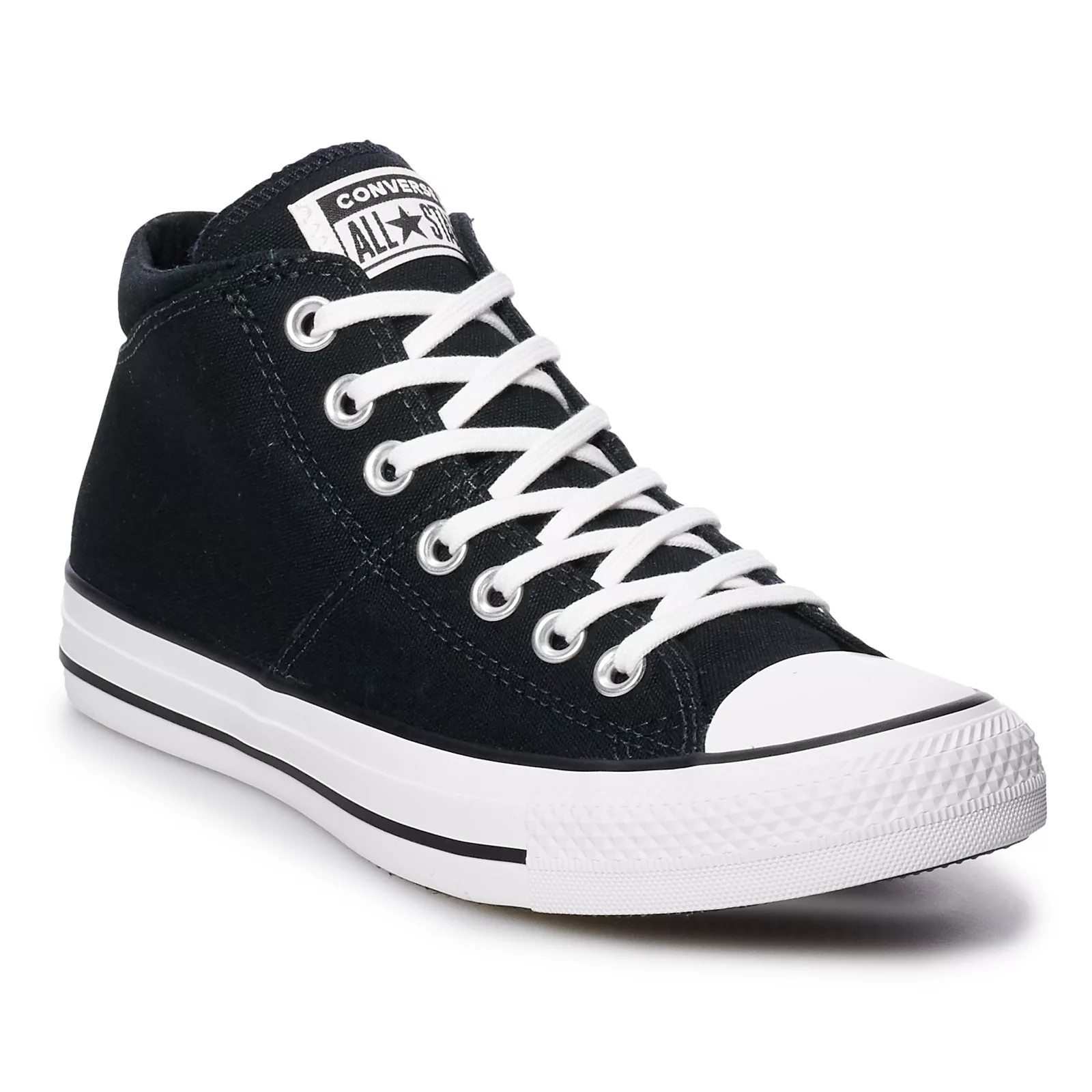 Women's Converse Chuck Taylor All Star Madison Mid Sneakers, Size: 9, Black White | Kohl's
