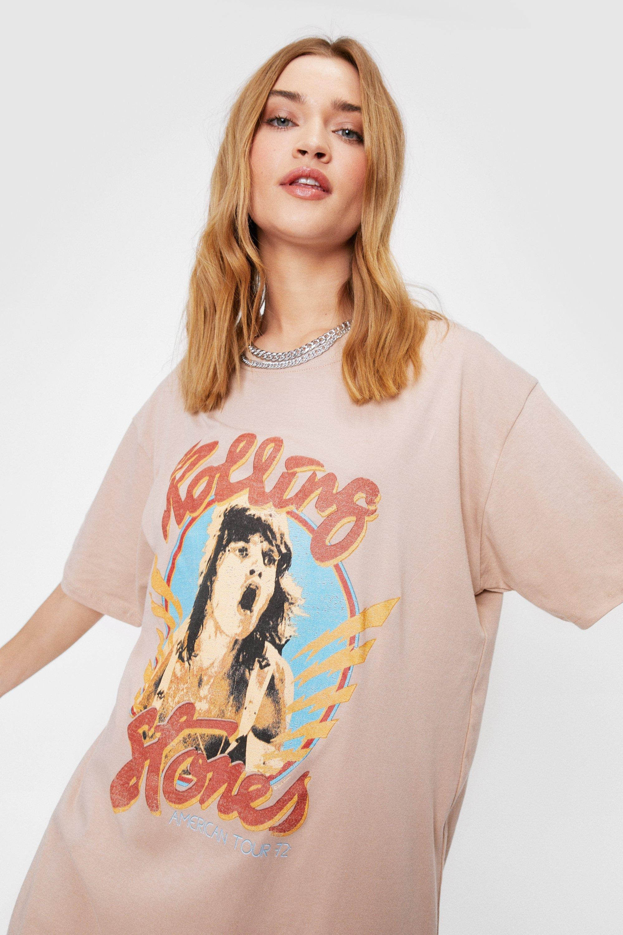 The Rolling Stones Band T-Shirt Dress | Nasty Gal (US)