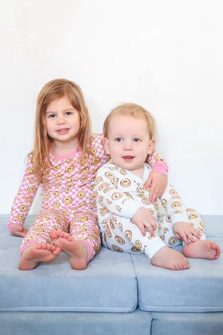 Bamboo pajamas for the family from Dream Big Little Co

#ad / smiley face / bamboo pjs / sibling matching / #dblcpartner #dreambiglittleco  

#LTKbaby #LTKfamily #LTKkids