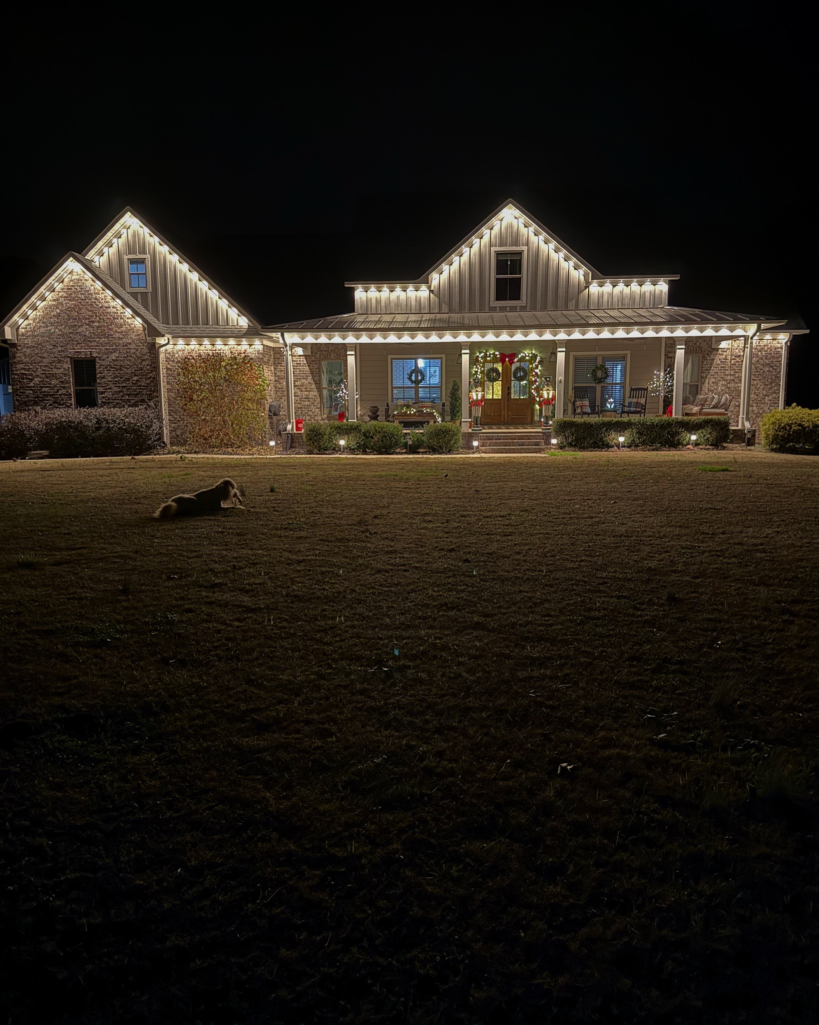 Outdoor permanent lighting! We also did the reach system! 

#LTKHome #LTKSeasonal #LTKCyberWeek