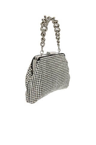 Jerry Crystal Vintage Clutch in Silver | Revolve Clothing (Global)