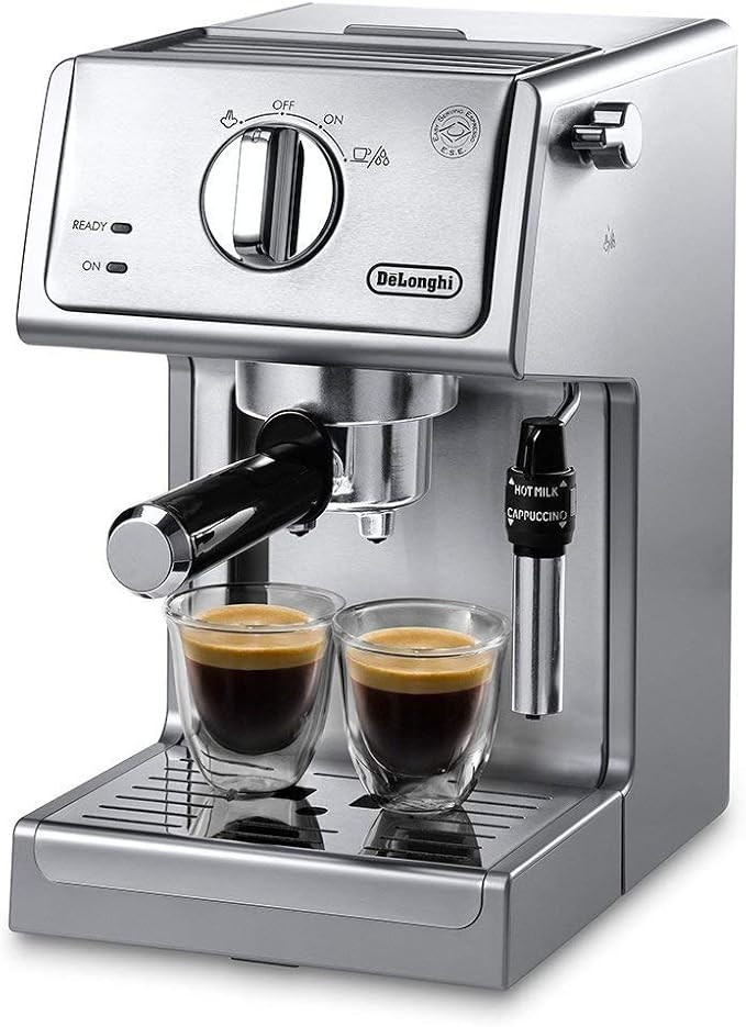 De'Longhi 15 Bar Pump Espresso and Cappuccino Machine with Premium Adjustable Frother, Stainless ... | Amazon (US)