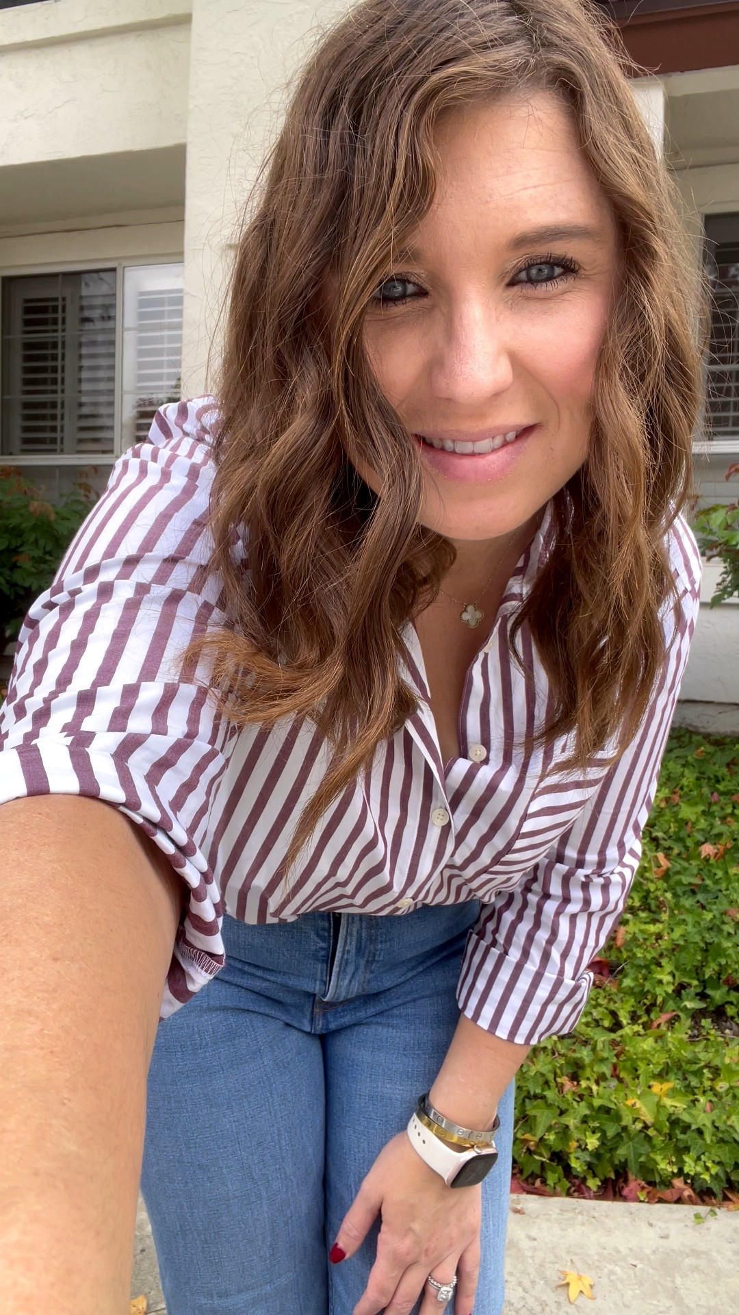 OOTD- love a good button down and jeans for fall. 🍁 @LOFT @abercrombie @Sam Edelman #fyp #outfitinspo #styletips #everydayfashion #fypシ 

#LTKShoeCrush #LTKStyleTip #LTKSaleAlert