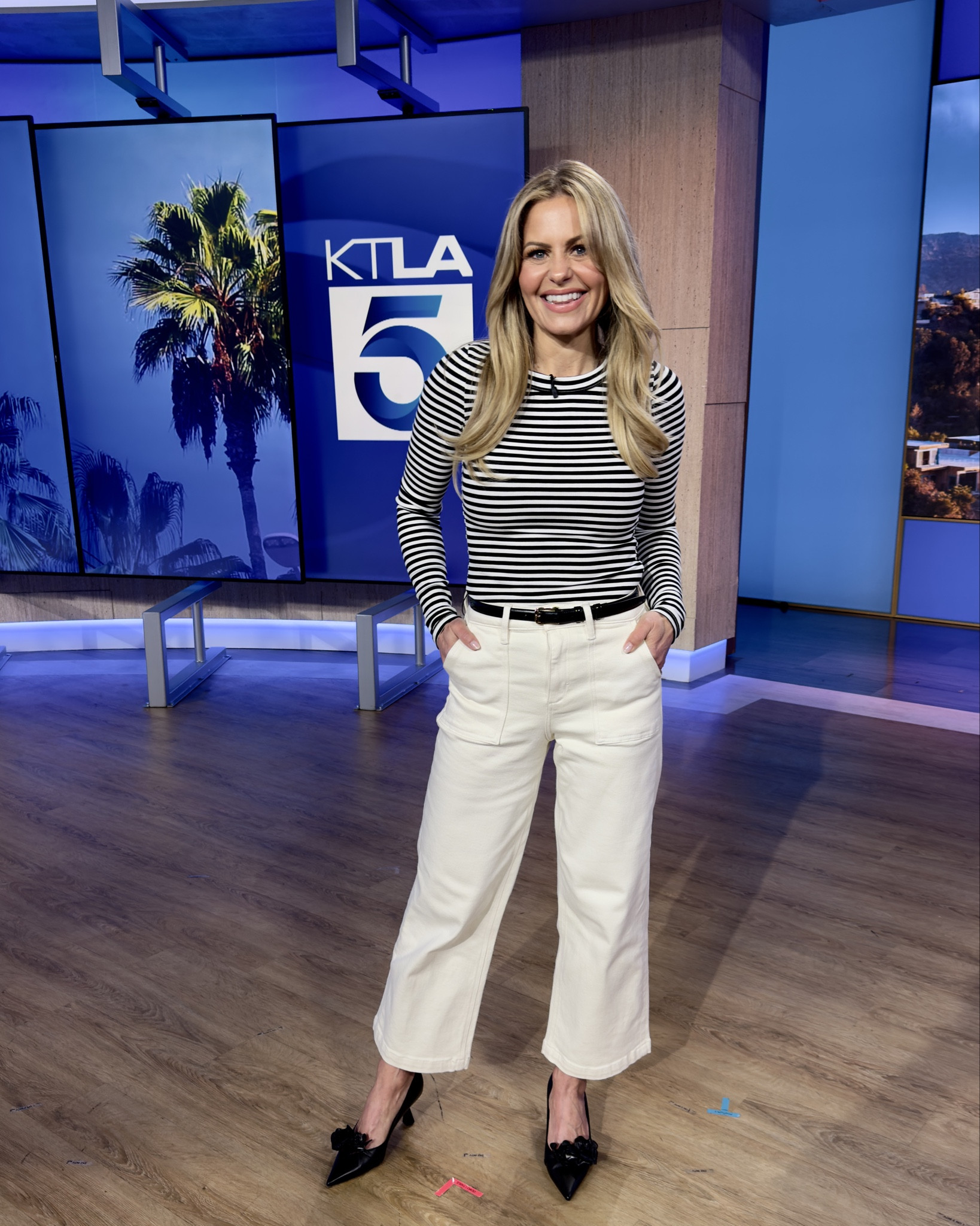 My look on KTLA! Super affordable top and bottom! 

#LTKstyletip #LTKsalealert #LTKshoecrush