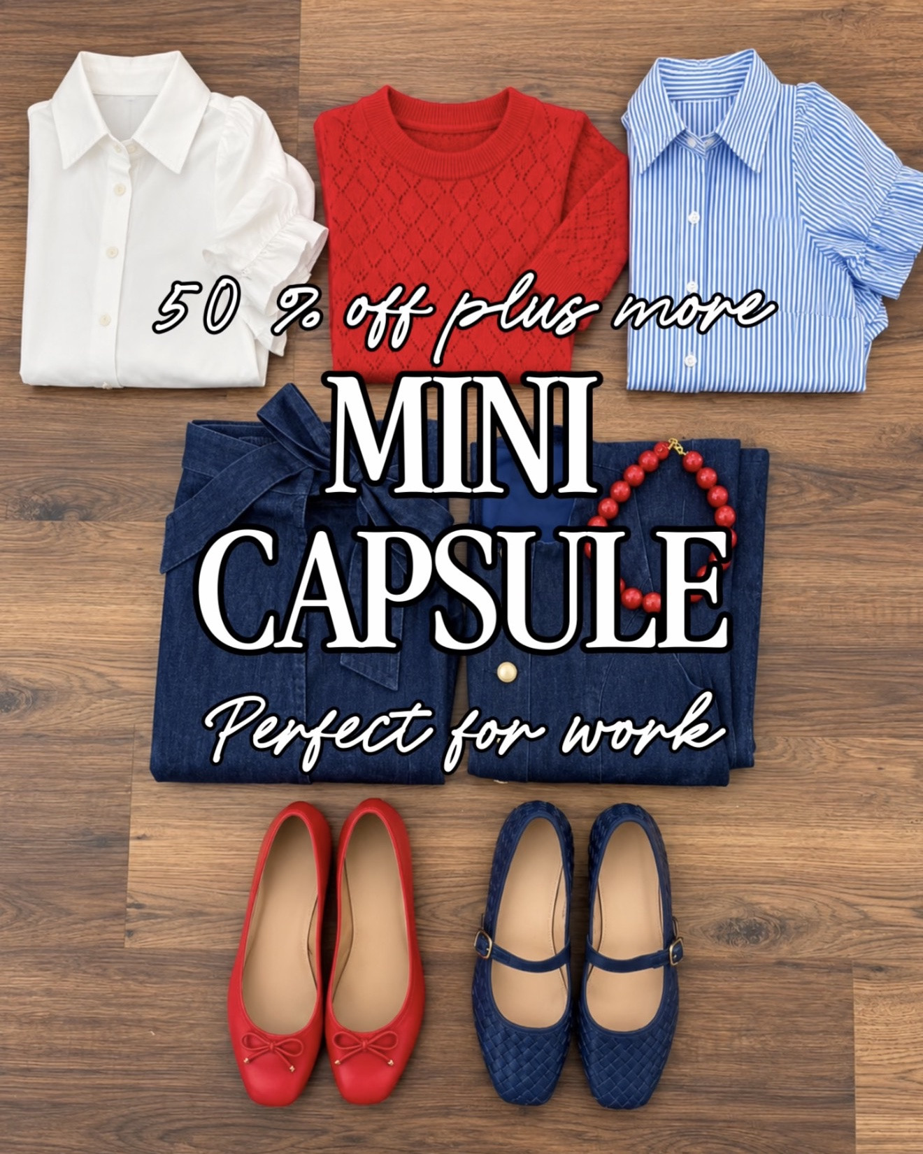 J.Crew Factory understood the affordable mini capsule assignment. 🙌🏼❤️ Comment capsule and I’ll send you all the links!

I built the cutest little fall mini capsule wardrobe with pieces I can mix, match and actually wear to work over and over again. Classic red, navy, denim, stripes and a crisp white top… basically my teacher workwear love language.

And NOW is the time to grab it because J.Crew Factory is 50% off, plus teachers can use their teacher discount, AND you can get $10 off every $50 spent with code BIG10. 🙌🏻

One little capsule = SO many easy fall outfits for work, school, church, weekends and everything in between.

Fall capsule wardrobe, J.Crew Factory sale, teacher outfits, teacher style, fall workwear, affordable workwear, over 50 style, women over 50 fashion, classic style, preppy fall outfits, denim skirt outfit, denim dress outfit, red cardigan outfit, striped shirt outfit, ballet flats, Mary Jane flats, capsule wardrobe for women, easy teacher outfits, fall fashion 2026, affordable fall fashion