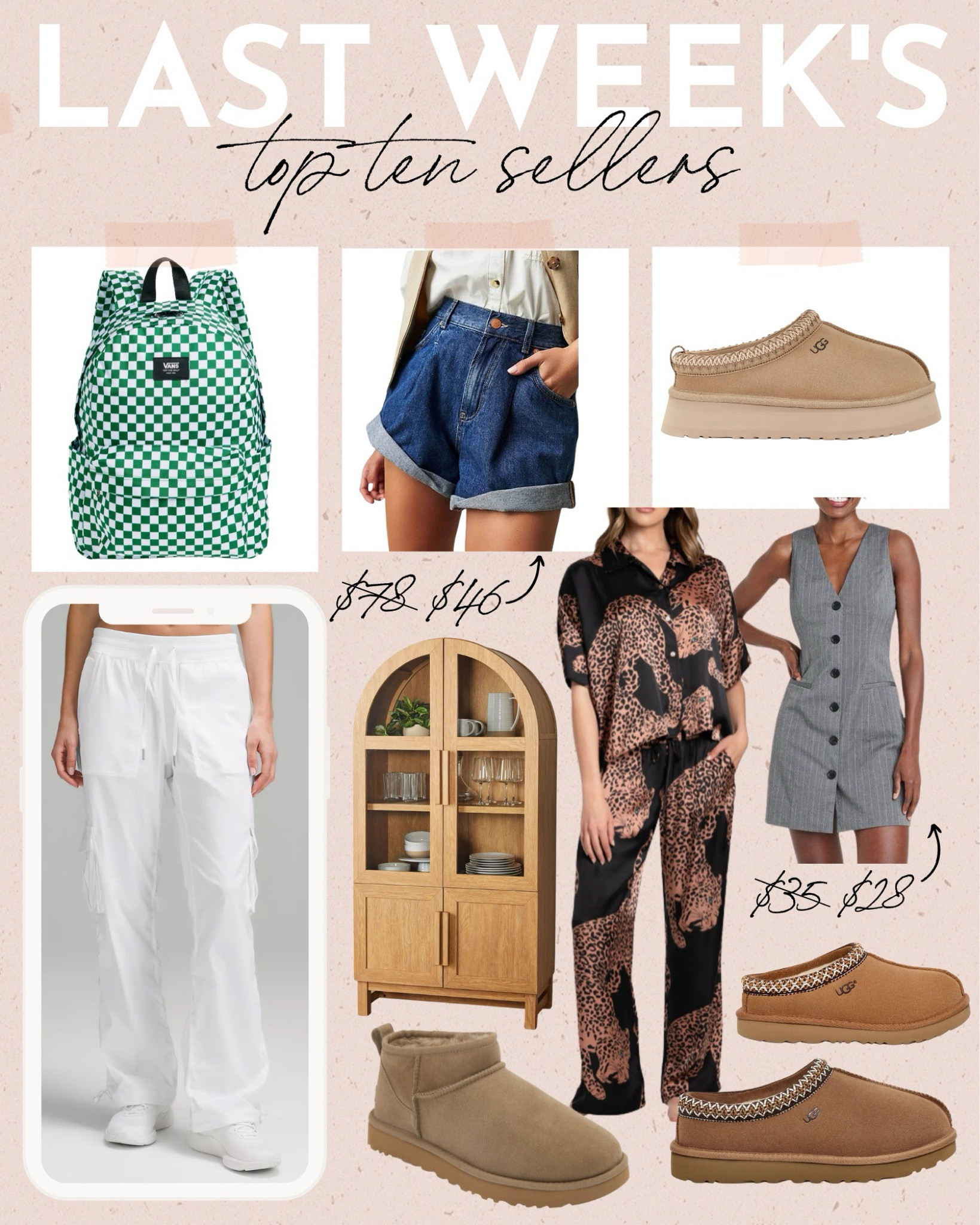Last Week’s Top 10 Sellers✨
walmart home, walmart furniture, back to school, backpack, lululemon joggers, ugg slippers, ugg boots, pajamas, target new arrivals, vest dress, denim shorts 

#LTKShoeCrush #LTKSaleAlert #LTKStyleTip