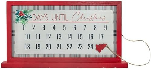 Hanna’s Handiworks Christmas Countdown Advent Calendar- Magnetic Wooden Tabletop Holiday Decor-... | Amazon (US)