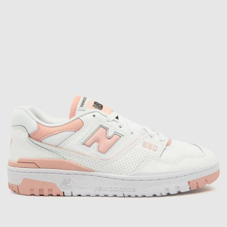 Womens White & Pink New Balance Bbw550 Trainers | schuh | Schuh