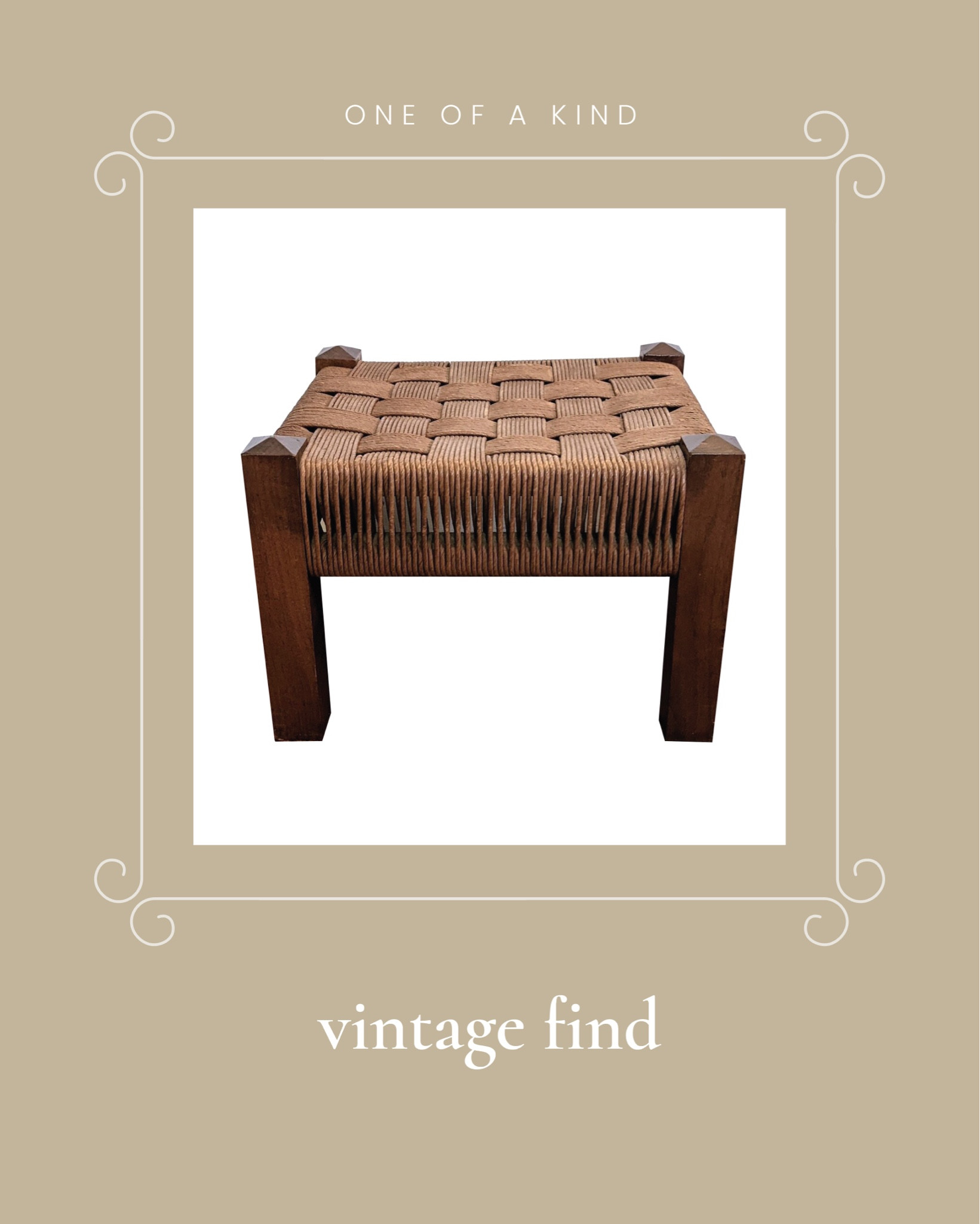 Vintage Find : woven danish stool / ottoman

#vintage #furniture 

#LTKhome #LTKSeasonal