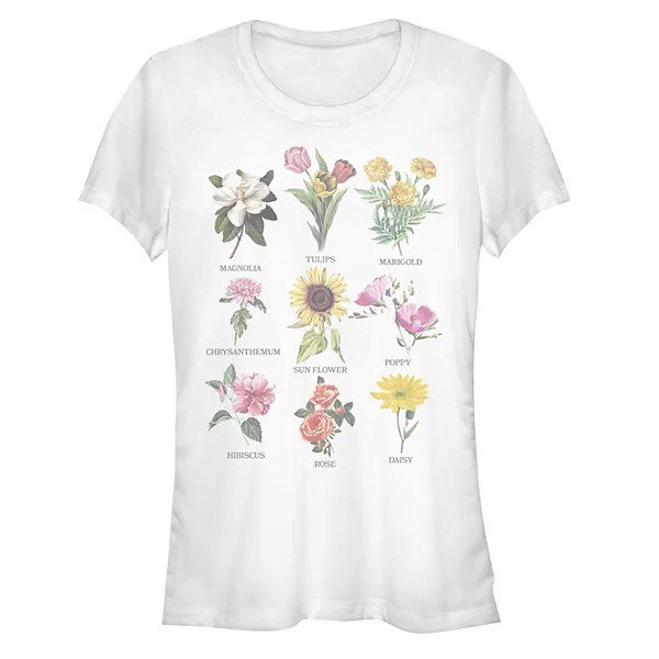 Juniors' Flower Chart Tee | Kohl's