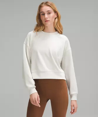 Softstreme Perfectly Oversized Ribbed Cropped Crew | lululemon (AU)