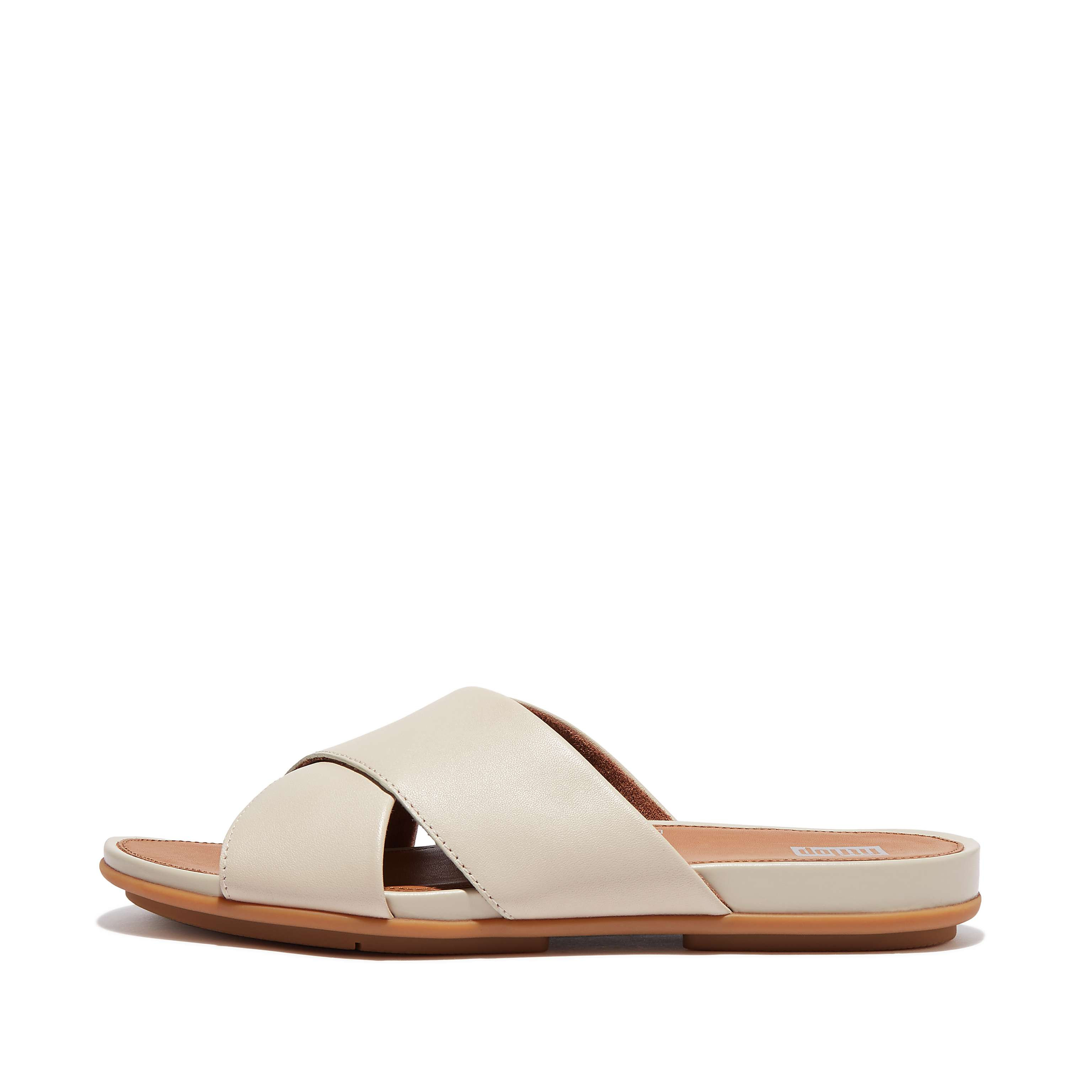 GRACIE Leather Cross Slides | FitFlop (US)