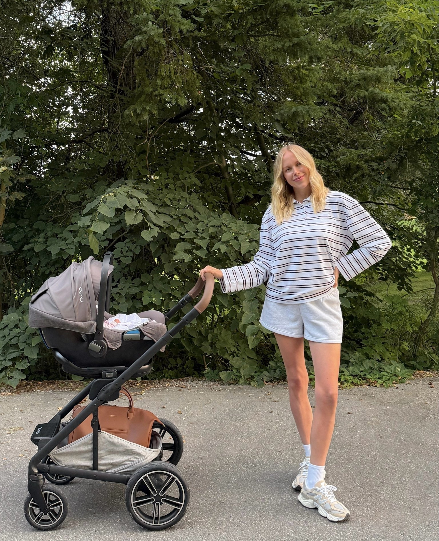 mom-on-duty but make it comfy 🩶 I’m wearing the shorts in size small, polo shirt in medium for oversized look 
#LTKmomoutfit #LTKfashion #LTKpoloshirt

#LTKsummer #LTKstyletip #LTKbaby