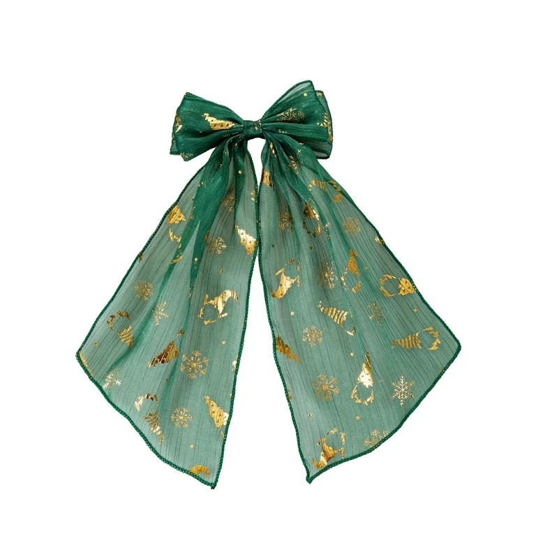 Holiday Time Green Hair Bow, 1 Piece | Walmart (US)