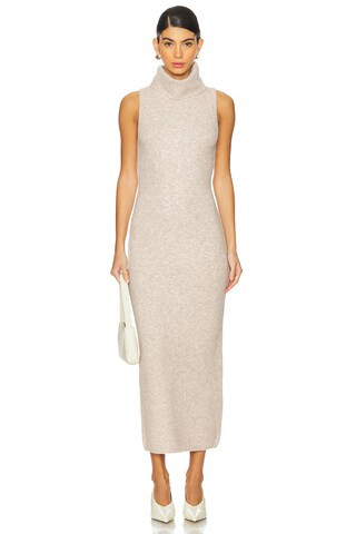 Noel Maxi Dress in Beige | Revolve Clothing (Global)