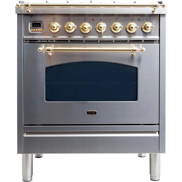 Nostalgie Series 30" 3 cu. ft. Freestanding Dual Fuel Range | Wayfair North America