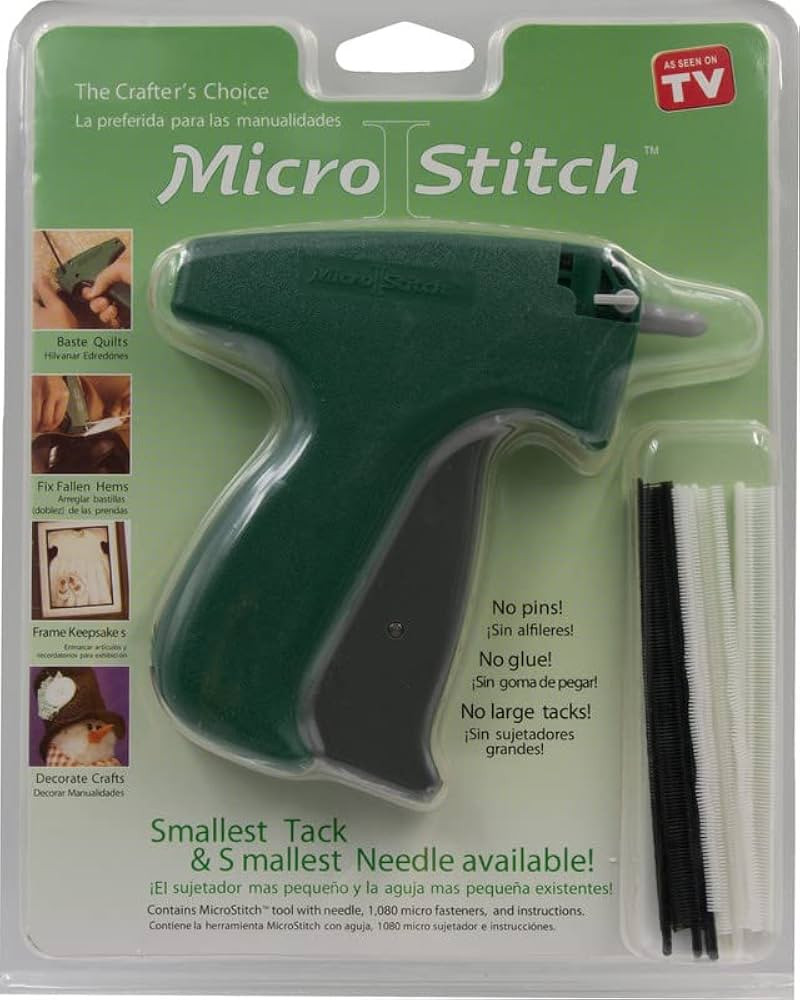 MicroStitch Tagging Gun Kit – Includes 1 Needle, 540 Black Fasteners & 540 White Fasteners (Sta... | Amazon (US)