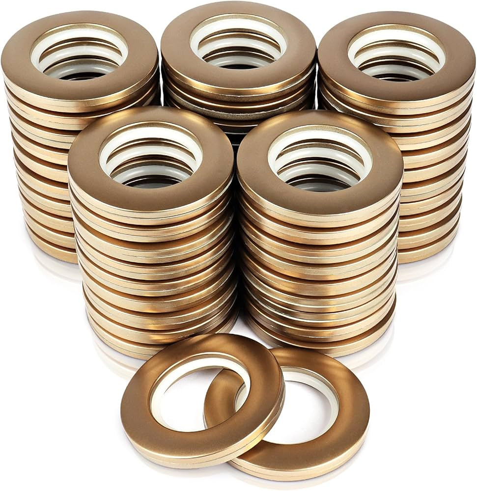 50 Pack Curtain Grommet 1-9/16 Inner Diameter 40mm Inner Plastic Ring Can Make Curtain Grommet Ki... | Amazon (US)