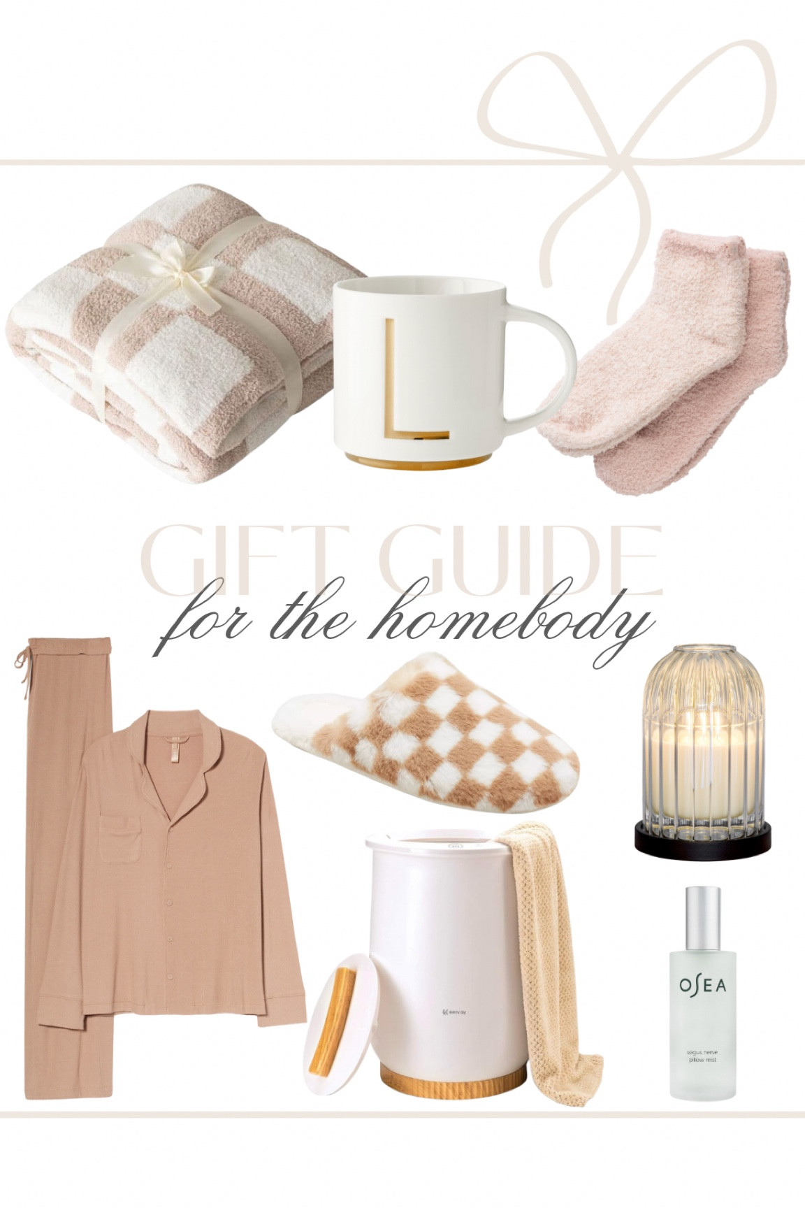 Gift ideas for the homebody! 🤍

Checkered throw blanket, initial mug, cozy socks, skims pajama set, towel warmer, slippers, candle, osea, self care, gifts for her, gift guide, neutral gifts, amazon, fancythingsblog 

#LTKfindsunder100 #LTKGiftGuide #LTKfindsunder50