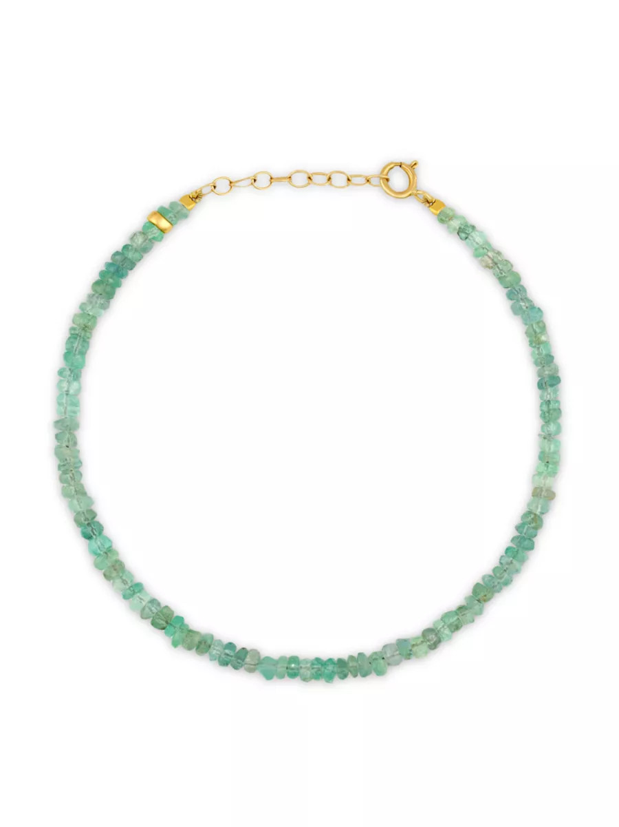 Shop Jia Jia Birthstone 14K Yellow Gold &amp; Gemstone Beaded Bracelet | Saks Fifth Avenue | Saks Fifth Avenue