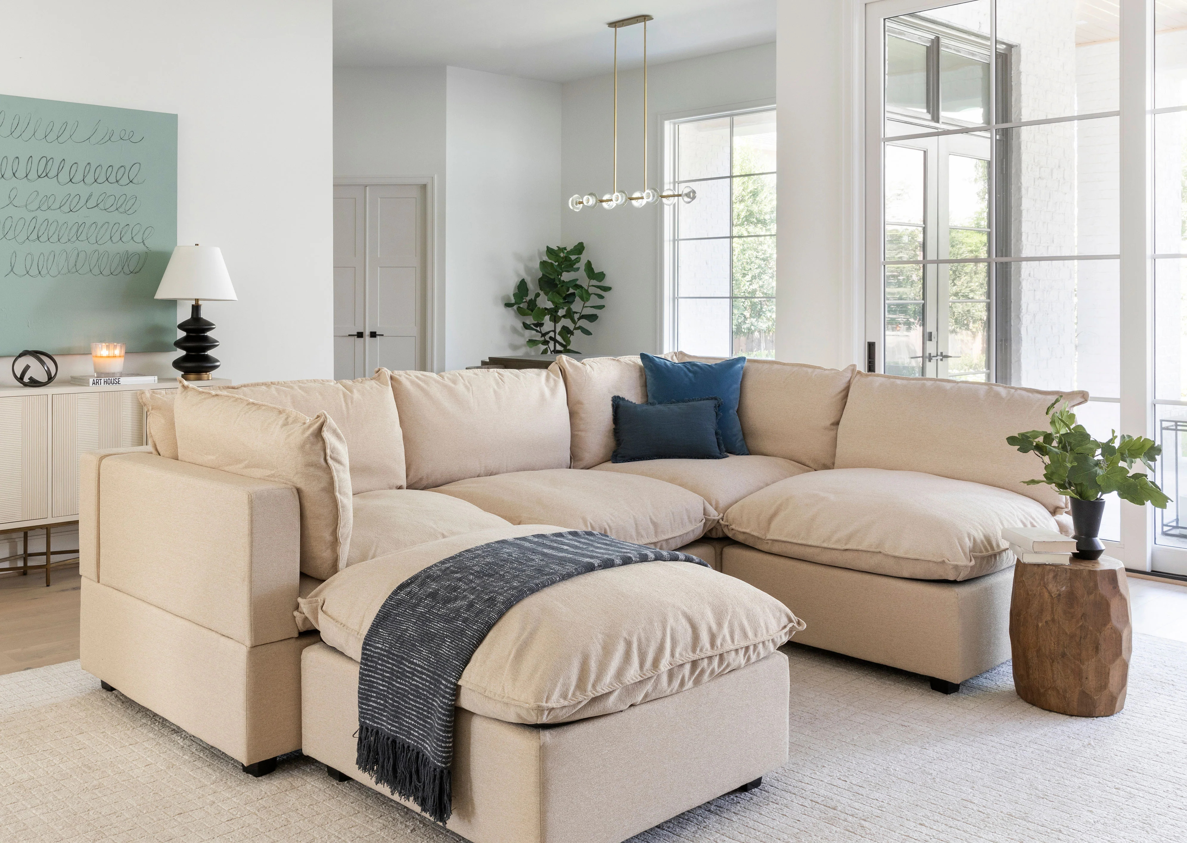 Kova L-Shape + Ottoman | Albany Park