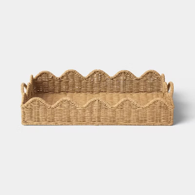 Scallop Edge Woven Tray - Threshold™ | Target