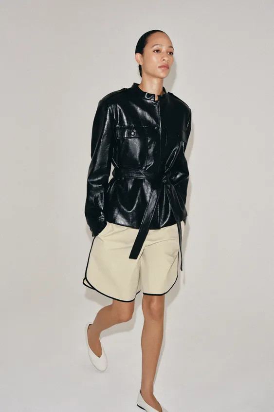 ZW COLLECTION FAUX LEATHER JACKET | Zara US