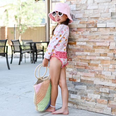 Girls swim + accessories. See our IG for swimsuit details! @kristinaandco_

Swim. Swimsuit. Kids swim. Kids swimsuit. 

#LTKfamily #LTKkids #LTKSeasonal