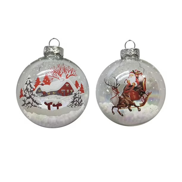 HOLIDAY TIME VILLAGE/SANTA GLS OR, Size:5.7*9.25inches | Walmart (CA)