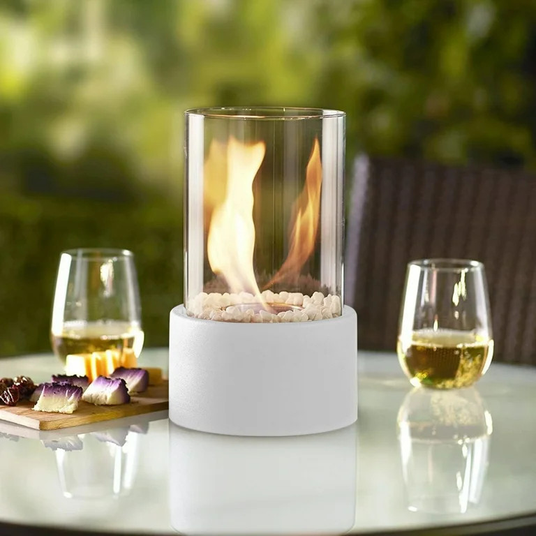 Dpityserensio Tabletop Fire Bowl Pot Indoor Outdoor Portable Tabletop Fireplace Clean Burning Bio... | Walmart (US)