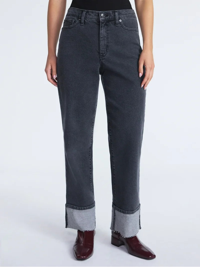 Scoop Women's and Women's Plus Benton Cuffed Ankle Jeans, 25", 27", and 29" Inseams, Sizes 0-26 | Walmart (US)