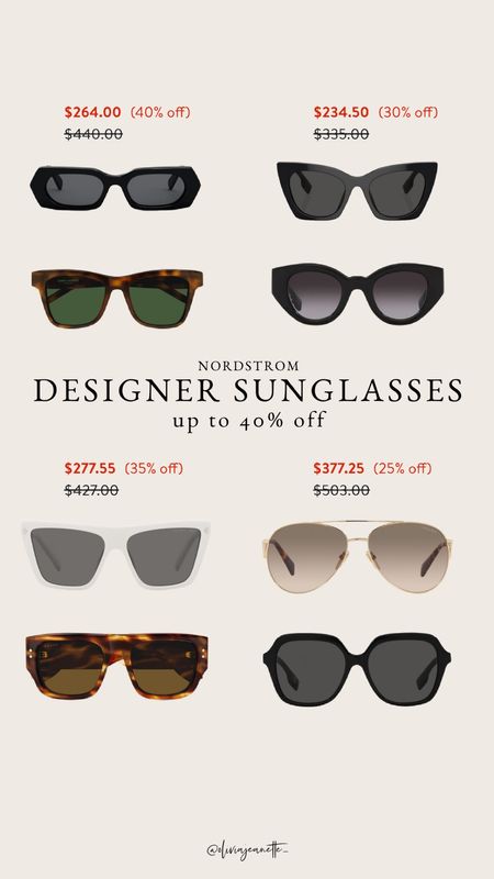 Designer sunglasses up to 40% off!

#LTKHoliday #LTKsalealert #LTKstyletip