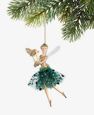 Holiday Lane Enchanted Forest Winged Fairy Ornament, Macy's Exclusive - Macy's | Macy's