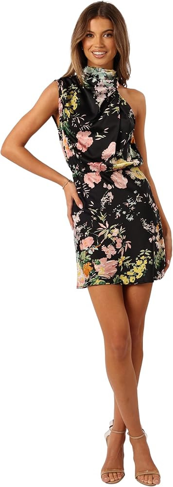 Petal & Pup Women's Anabelle Halter Neck Mini Dress | Amazon (US)