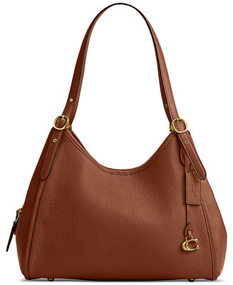 Coach Bella Medium Leather Shoulder Bag - Macy's | Macy's