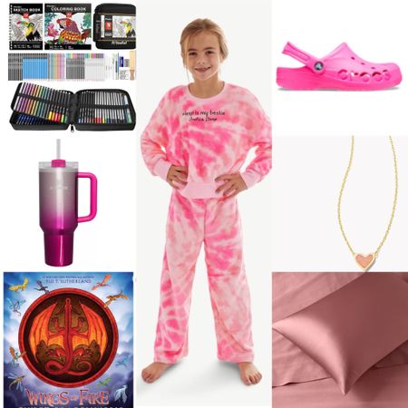 12 yr old girl Christmas gift guide Pre teen
Gift ideas
Silk pillowcase
Target finds
Xmas
Wishlist
Pink
Crocs
Wings of fire guide book
Amazon
Ombré Stanley cup
Affordable 
Kendra Scott Ari necklace 
Gold
Heart 
Art 
Sketch
Kit
Walmart
Pajamas 
Cozy
Lounge wear


#LTKGiftGuide #LTKfindsunder50 #LTKkids