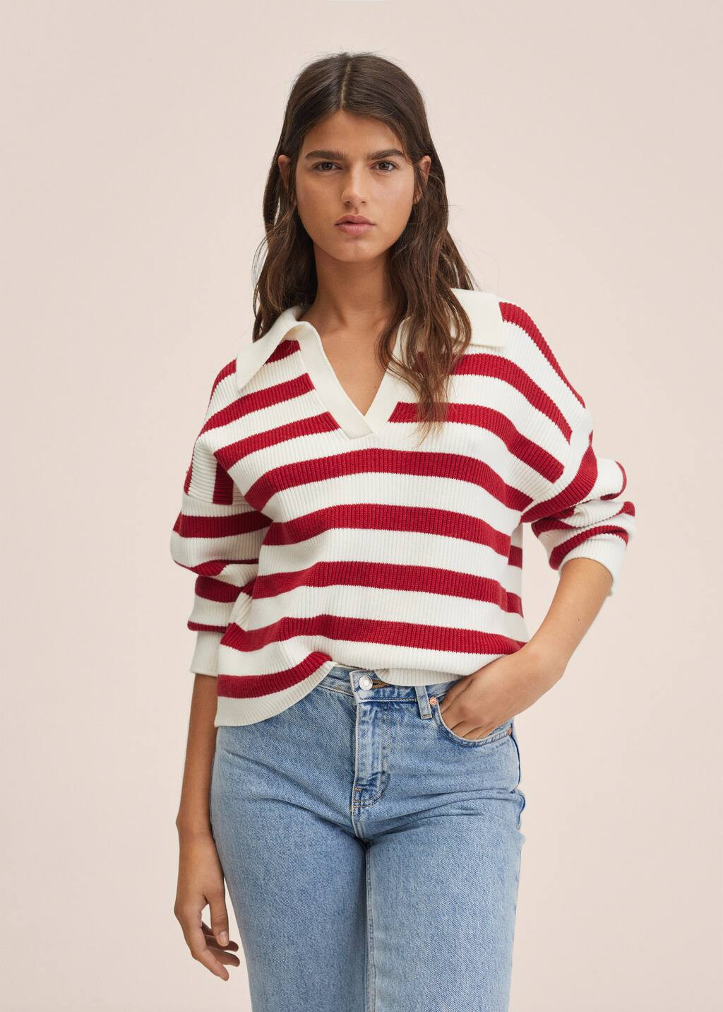 Striped knit sweater | MANGO (US)