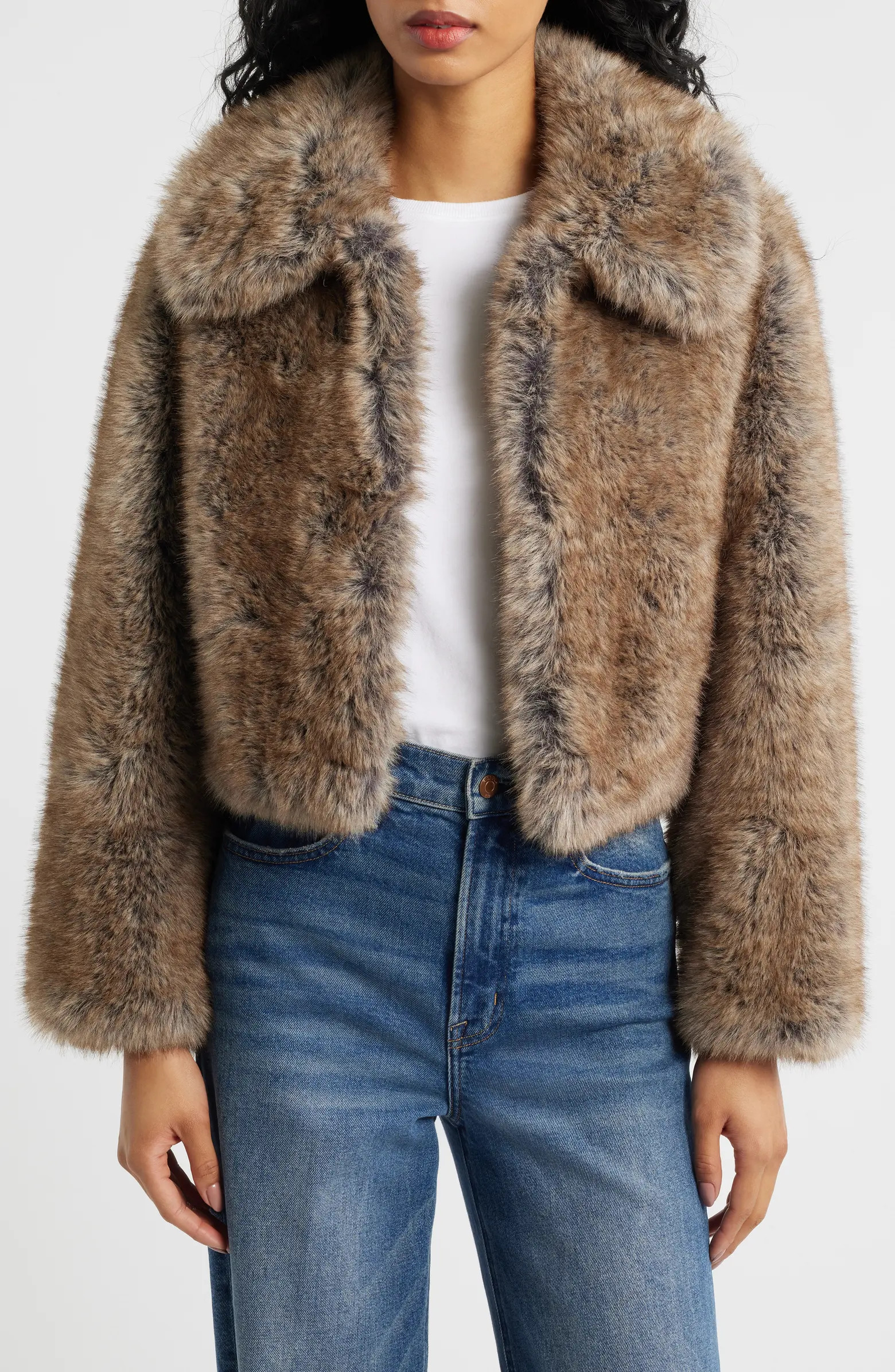 MANGO Bola Faux Fur Jacket | Nordstrom | Nordstrom