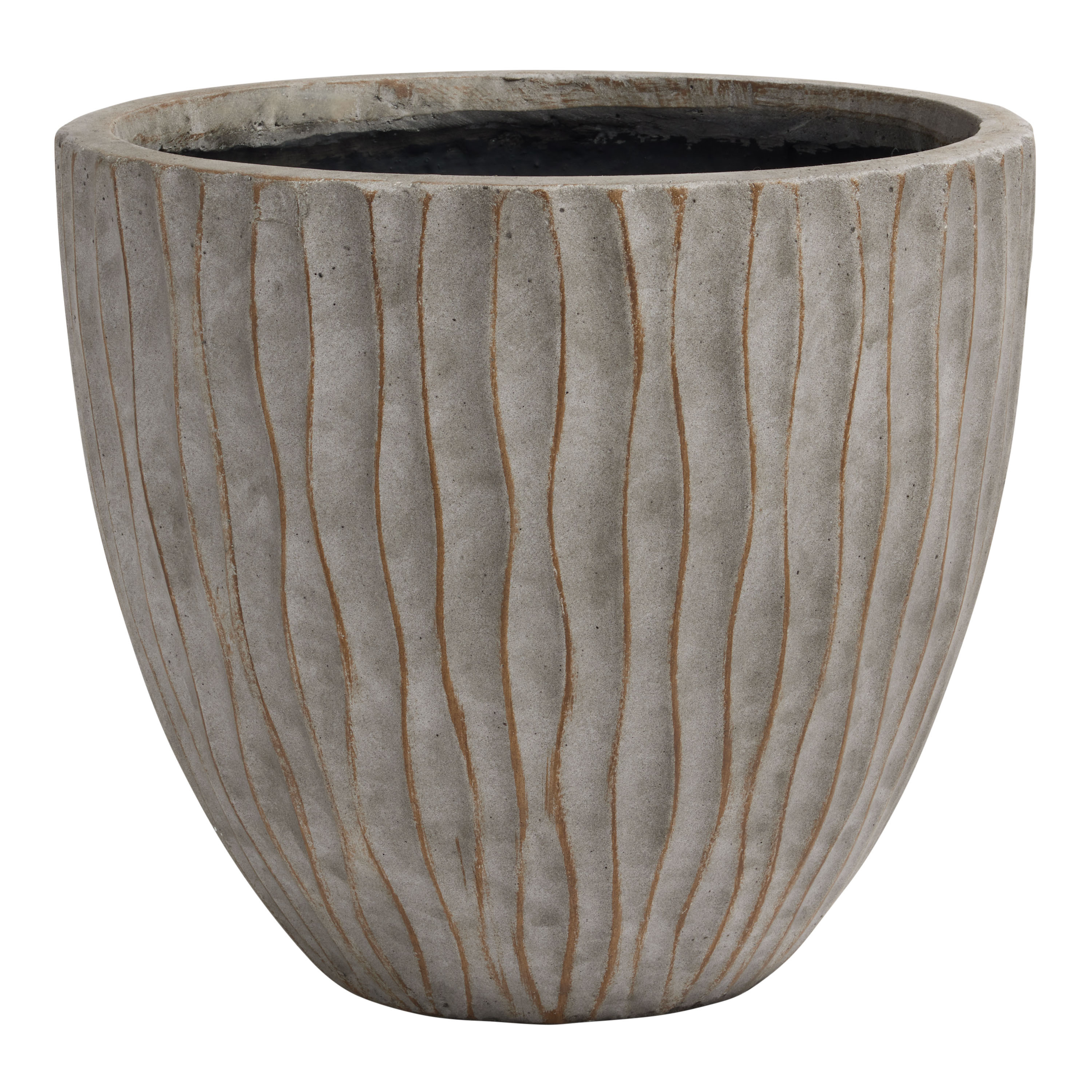 Braga Gray And Brown Cement Outdoor Planter | World Market