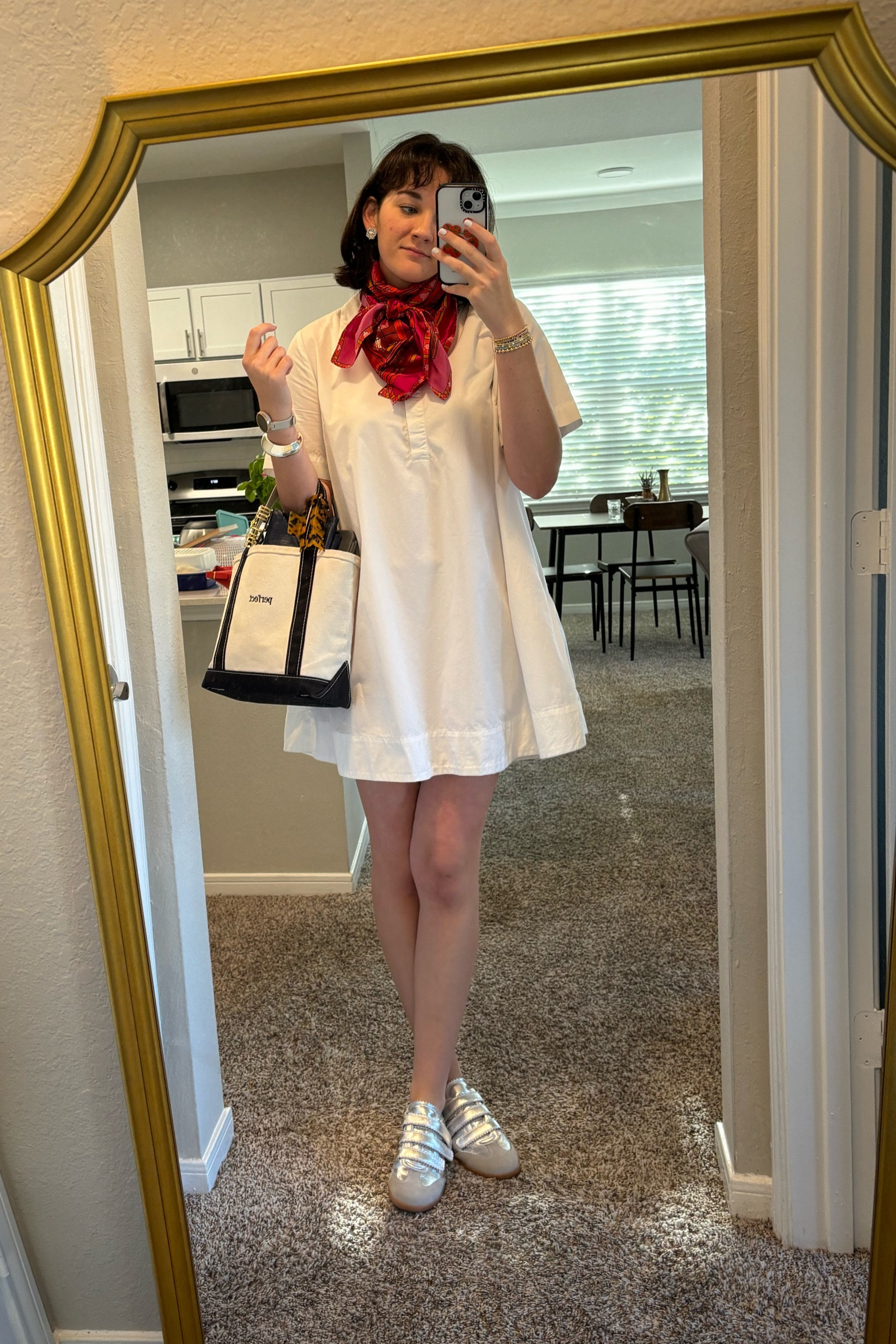 Favorite dress under $30!! It’s so cute and sooo versatile! I also and loving my new silver shoes and my LL bean small boat and tote is just perfect as always  

#LTKWorkwear #LTKFindsUnder50