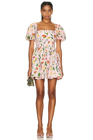 Agua by Agua Bendita Caramelo Mini Dress in Pink | FWRD 