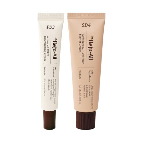 Dr.Reju-All Heal & Shield Duo: Advanced PDRN Rejuvenating Cream + Advanced LC-Ceramide Barrier Cream - Face Moisturizer Bundle for Hydrating & Glass Skin, Korean Pharmacy Anti-Aging Skin Care | Amazon (US)