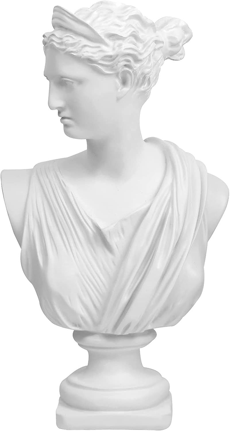 Norrclp 12.5in Greek Statue of Diana, Classic Roman Bust Greek Mythology Sculpture for Home Decor | Amazon (US)