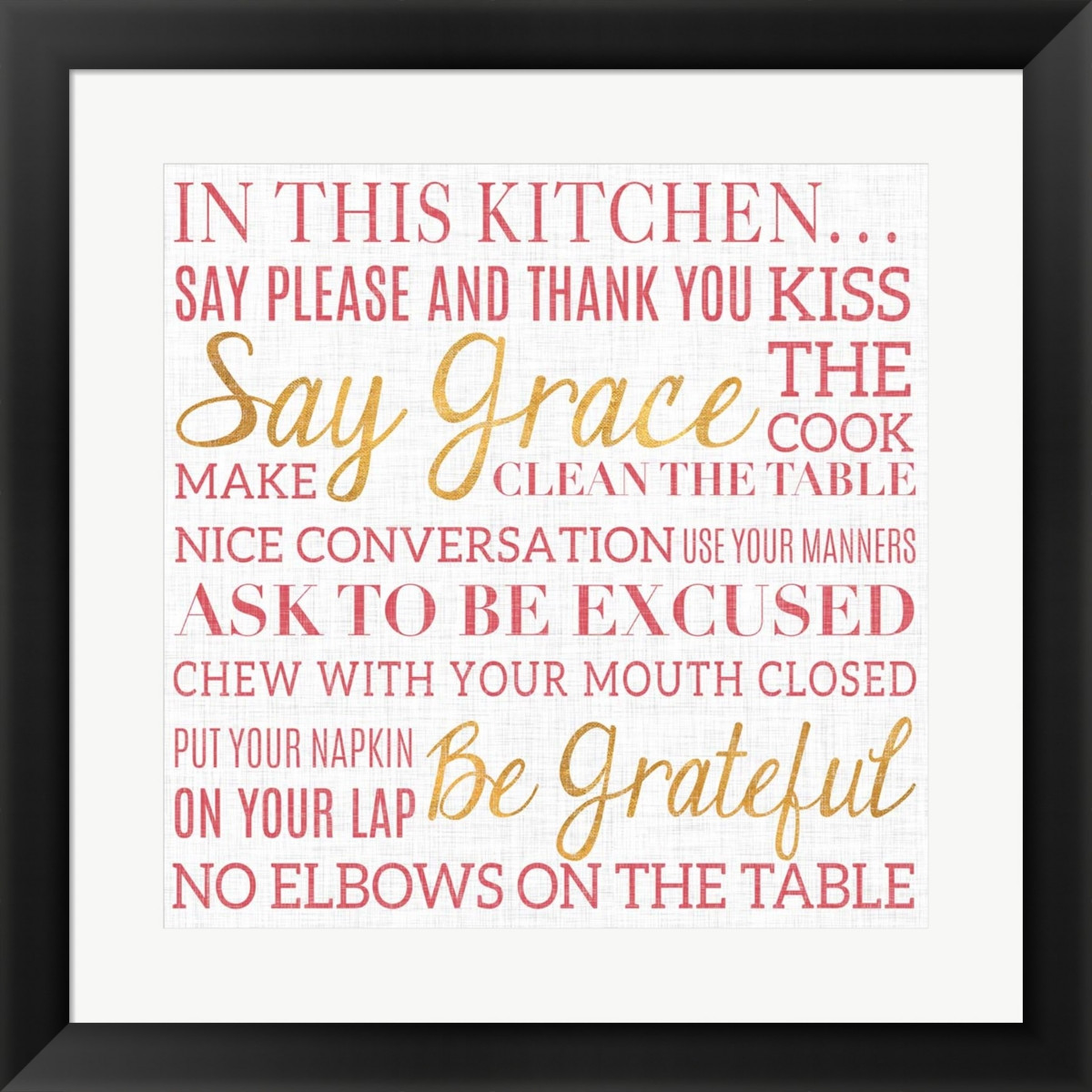 In This Kitchen By Sd Graphics Studio Framed Art | Macys (US)