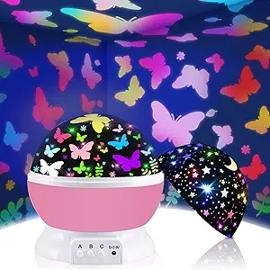 Butterfly Decorations, Birthday Party Supplies Room Decor, 16 Colors Star Projector Night Light, ... | Amazon (US)