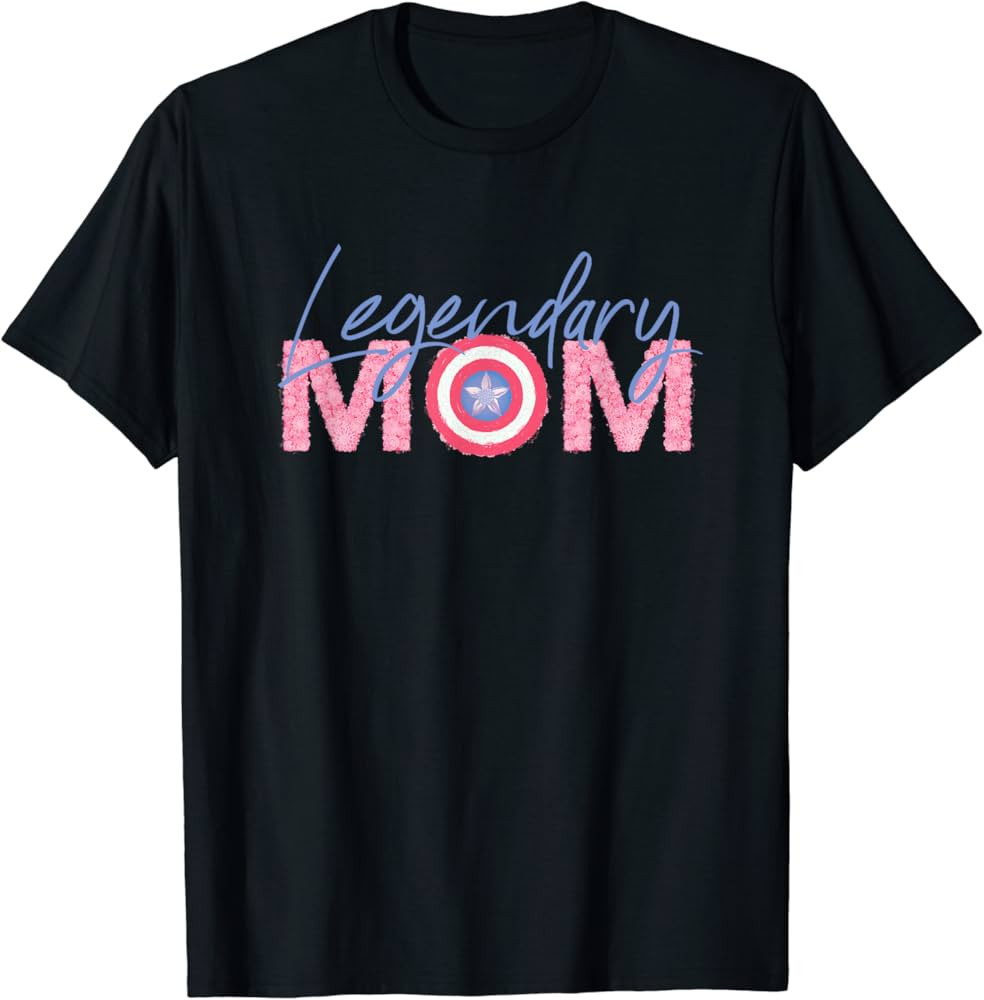 Marvel Captain America Legendary Mom T-Shirt | Amazon (US)