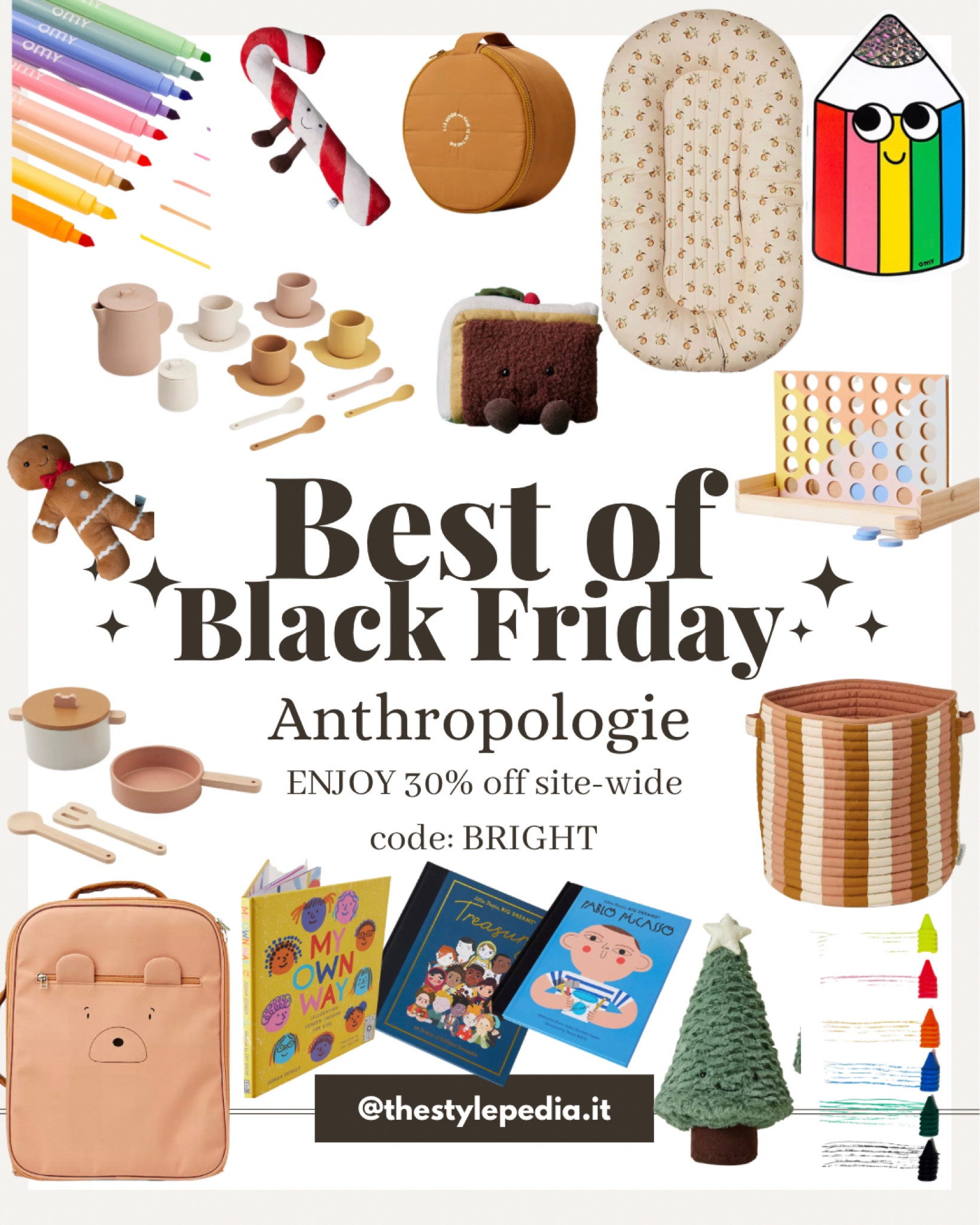 Best of Black Friday sale from Anthropologie for kids! Get 30% off using the code BRIGHT 
#kids #toddler #baby #toy #toys #kidsbook #babynest #liewoodset #blackfriday #sale #babycolor #omy #littlepeoplebook #littlepeople 

#LTKsalealert #LTKCyberweek #LTKkids