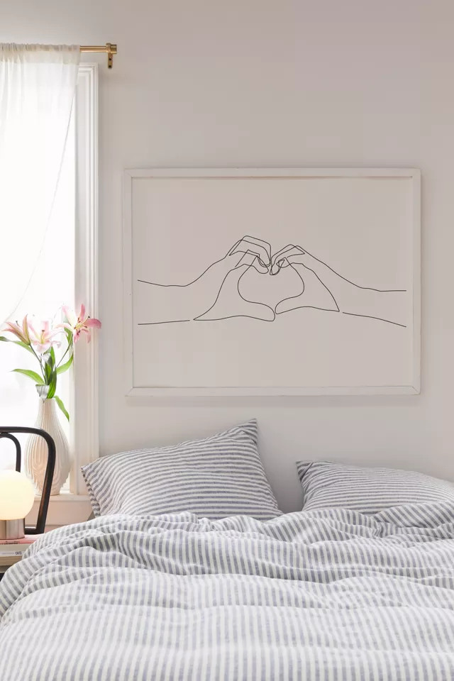 Explicit Design Hand Heart Art Print | Urban Outfitters (US and RoW)